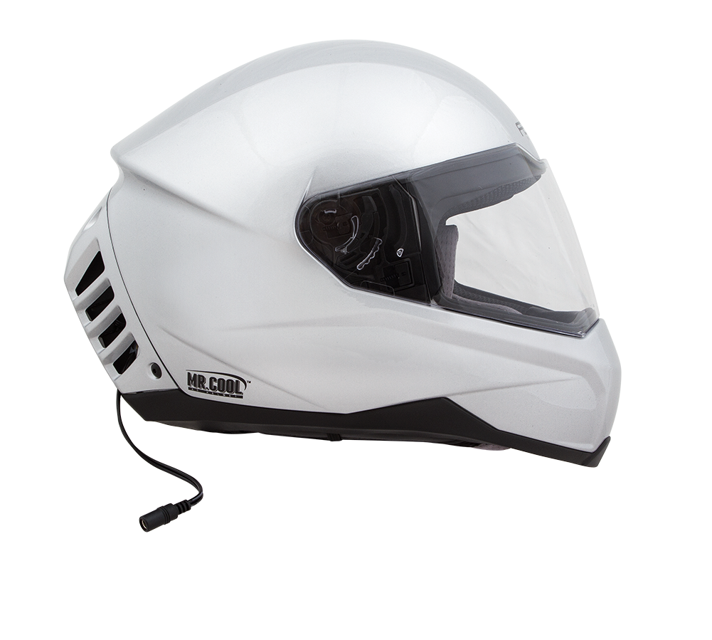 Air Conditioned Helmet in Silver